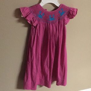 Babeeni Smocked Pink Crab Dress